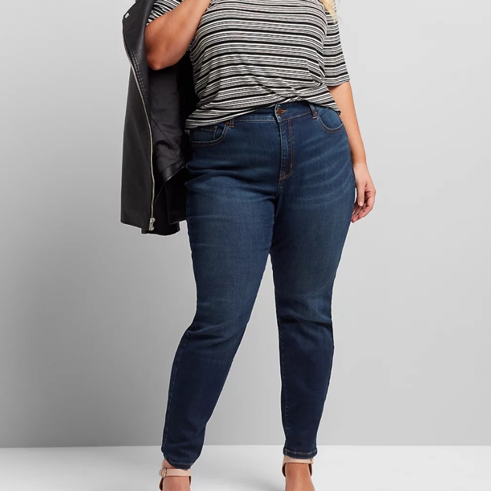 Lane Bryant Curvy Fit High Rise Skinny Size 22